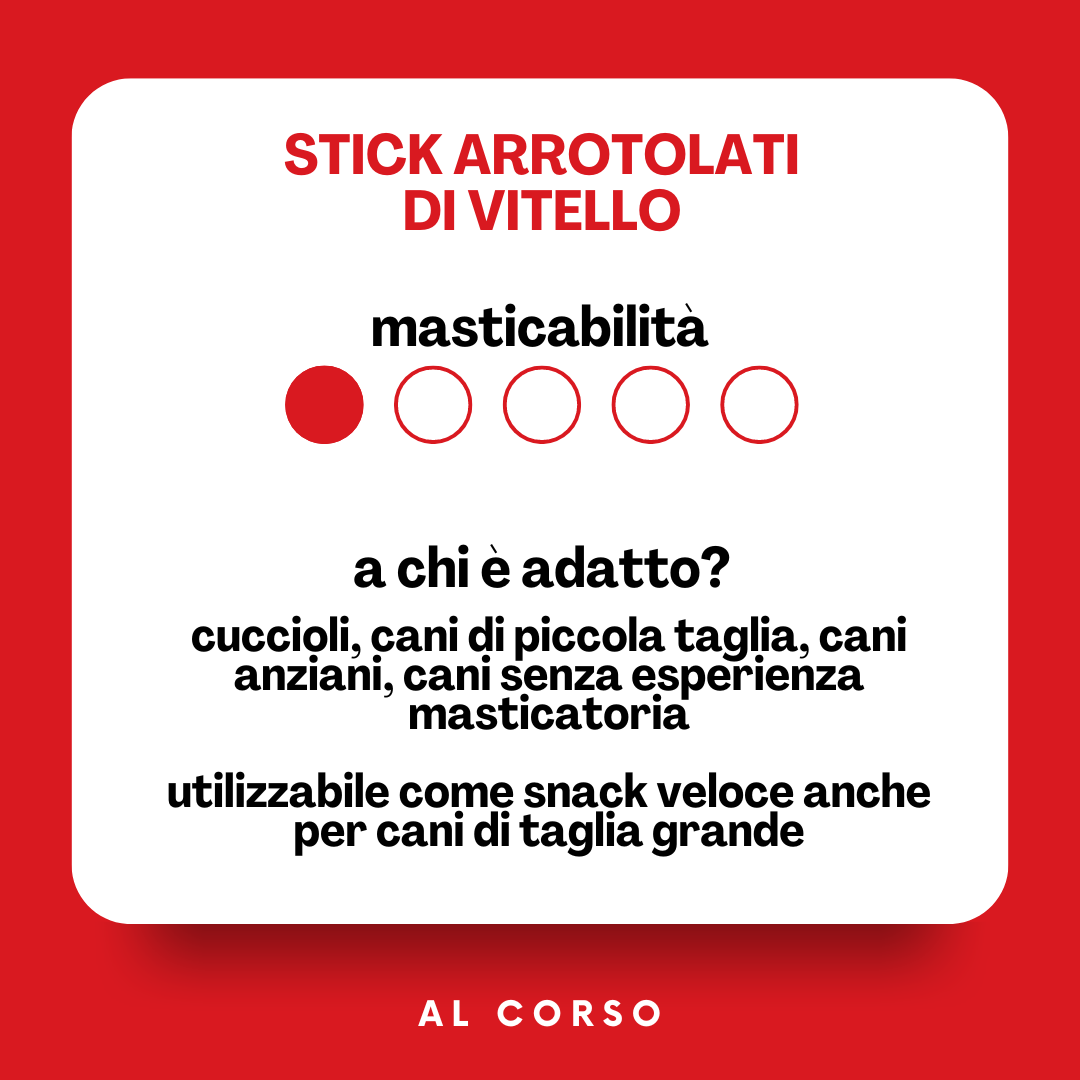 Stick di vitello arrotolati