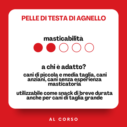 Pelle di testa d’agnello