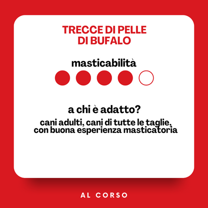 Trecce di pelle di bufalo